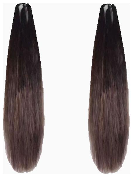 

GadinFashion 42inch set of 2 Brown Hair Parandi for Wedding Accessories