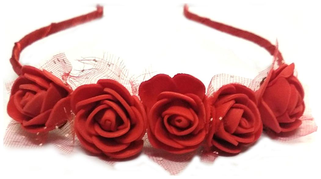 

GADINFASHION Women Hair band ( Red Set of 1 )