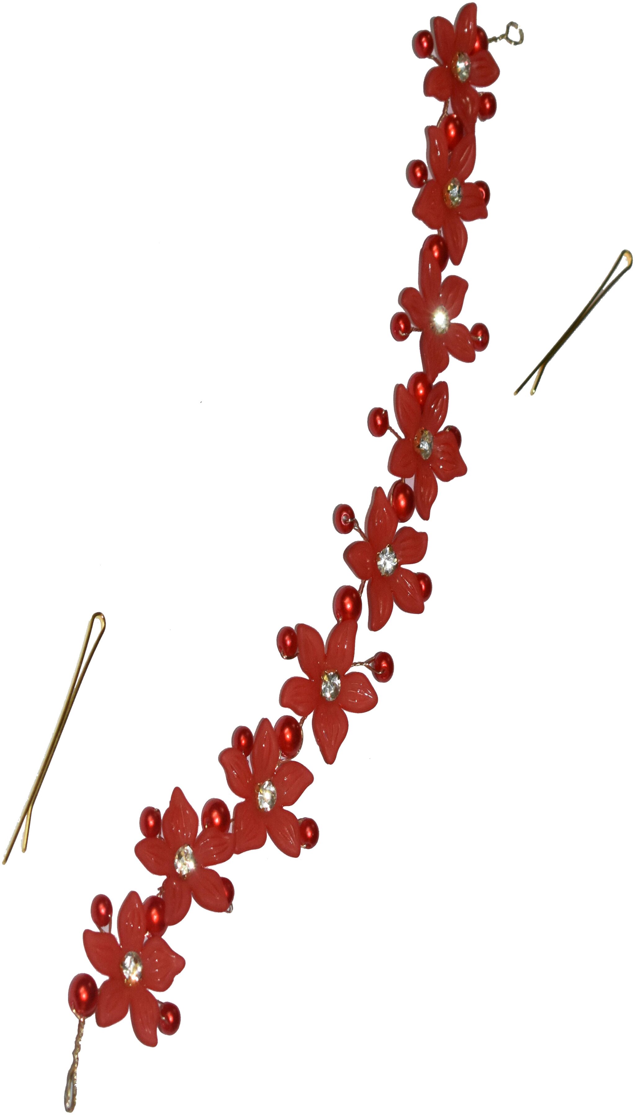 

GADINFASHION Women Hair accessory set ( Red Set of 1 )