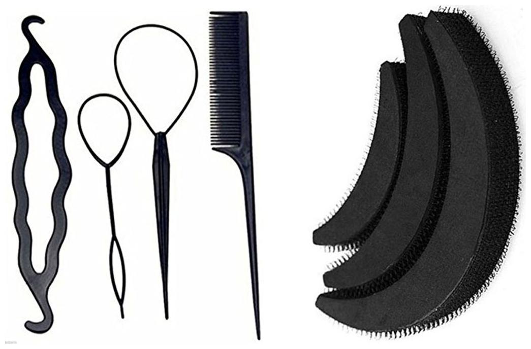 

GadinFashion Pack of 7 Useful Hair Accessories for Women Girls for Festive Hair Styling