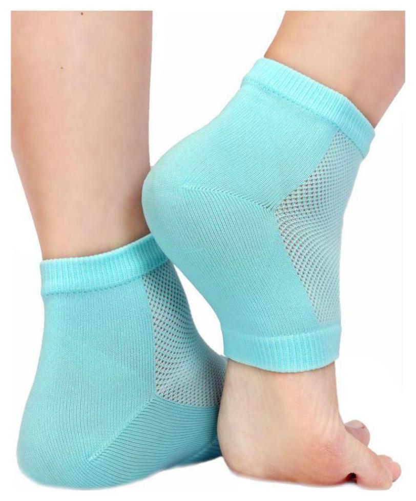 

Gel Heel Socks With Toe Free Design for Dry Heel Rough Heel Cracked Heel Heel Pain (Aidi) Ankle Pain