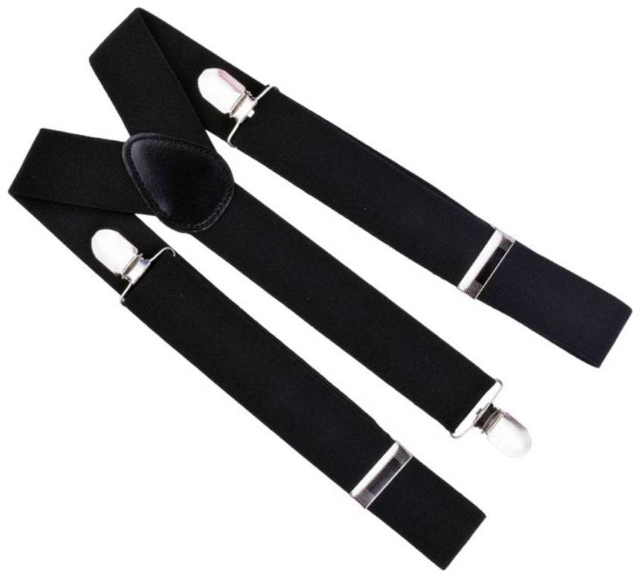 

Gking Y- Back Suspenders for Men Boys (Black)