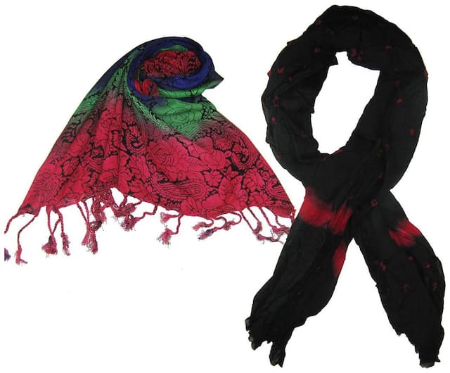 Goodluck Women Cotton Stoles - Multi