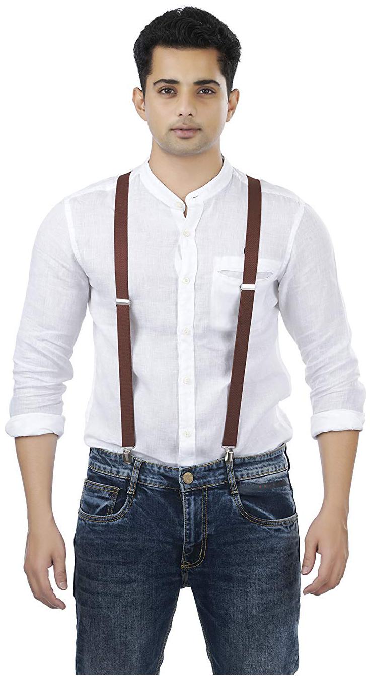 

Goodluck Men s Suspender (Brown)