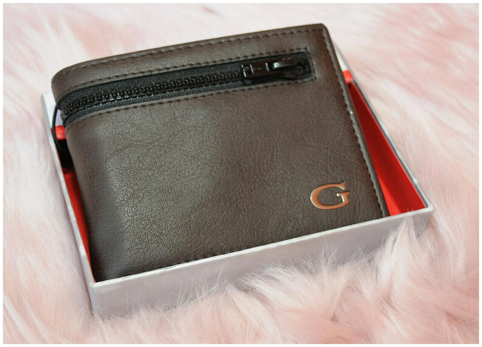 

Guess Men s Brown Leather Wallet Original