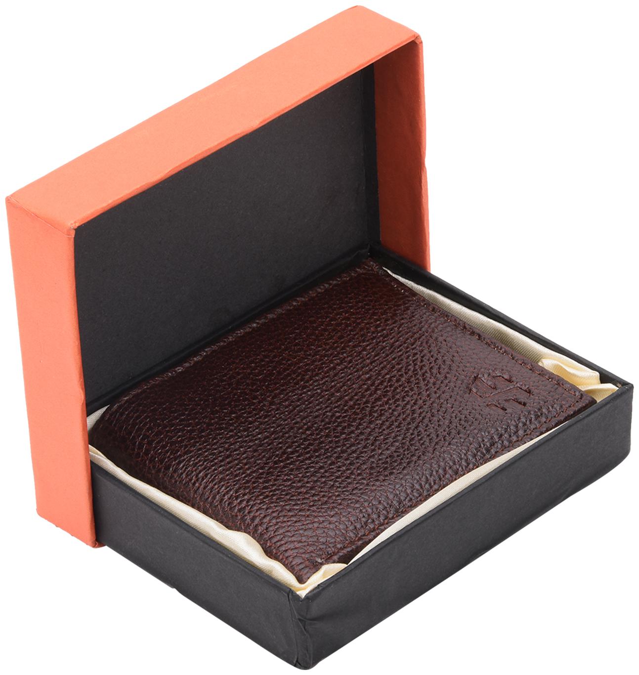 

HAMSTON Men Brown Leather Bi-Fold Long Wallet ( Pack of 1 )