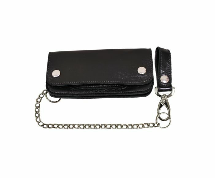 

HAND MADE BIKER WALLET WITH CHAIN LEATHER 8 VARIATIONS LA ROSA
