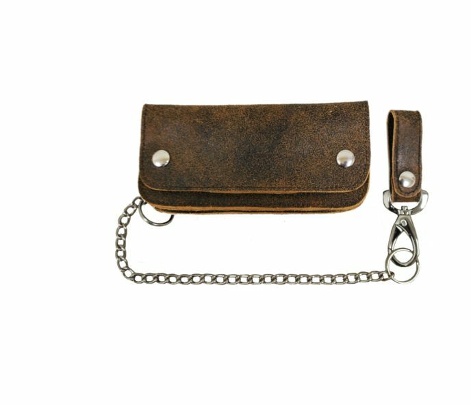 

HAND MADE BIKER WALLET WITH CHAIN LEATHER 8 VARIATIONS LA ROSA