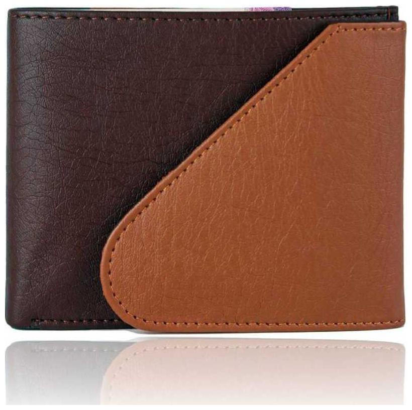 

hand made stylish pure leather (pu) wallet ( mix kaan -1)