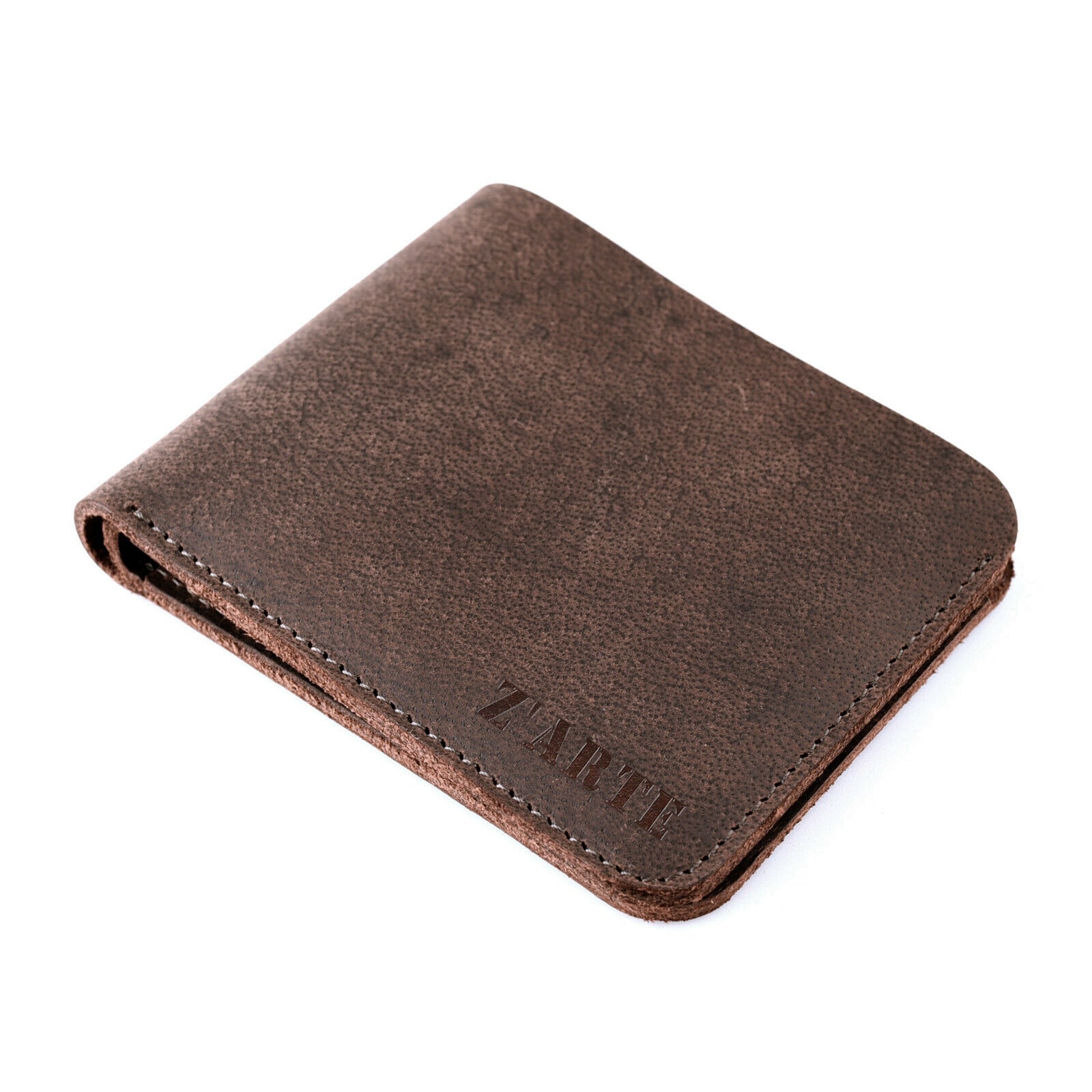

Handmade Crazy Horse Leather Pocket Men s Wallet Purse Card Cash Holder Customs