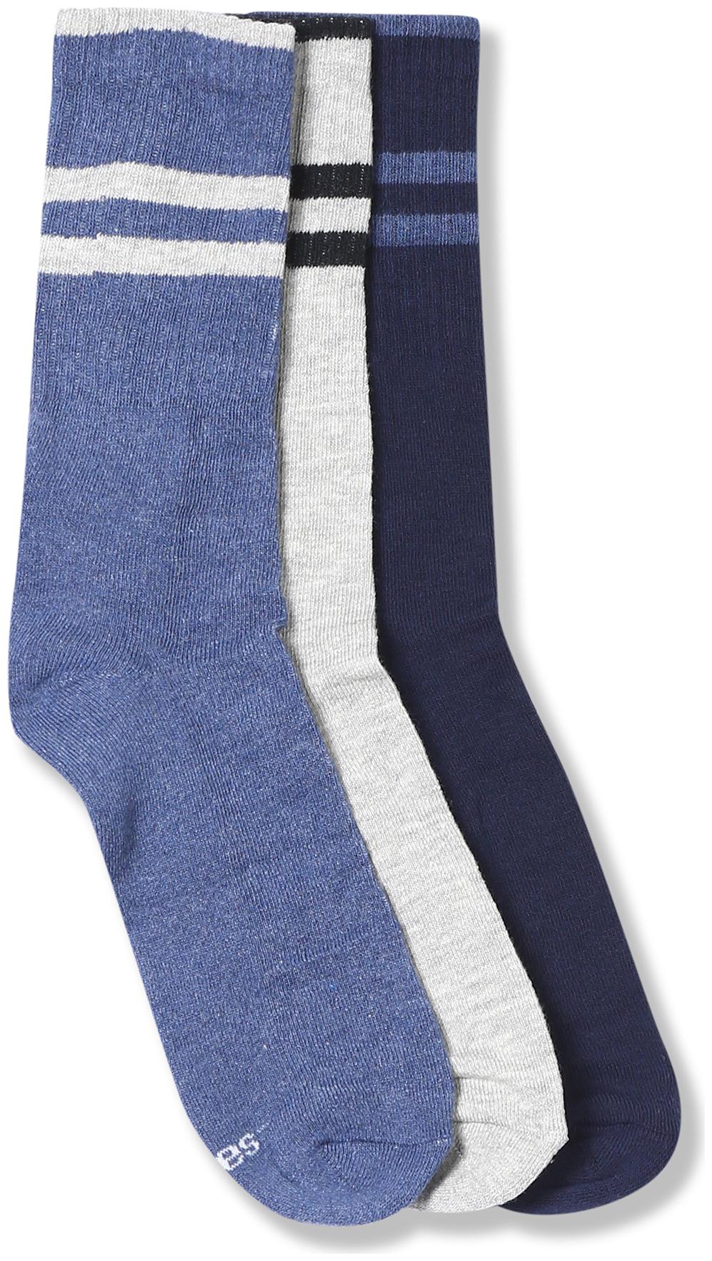 

Hanes Assorted Cotton Calf length socks ( 3 pairs )