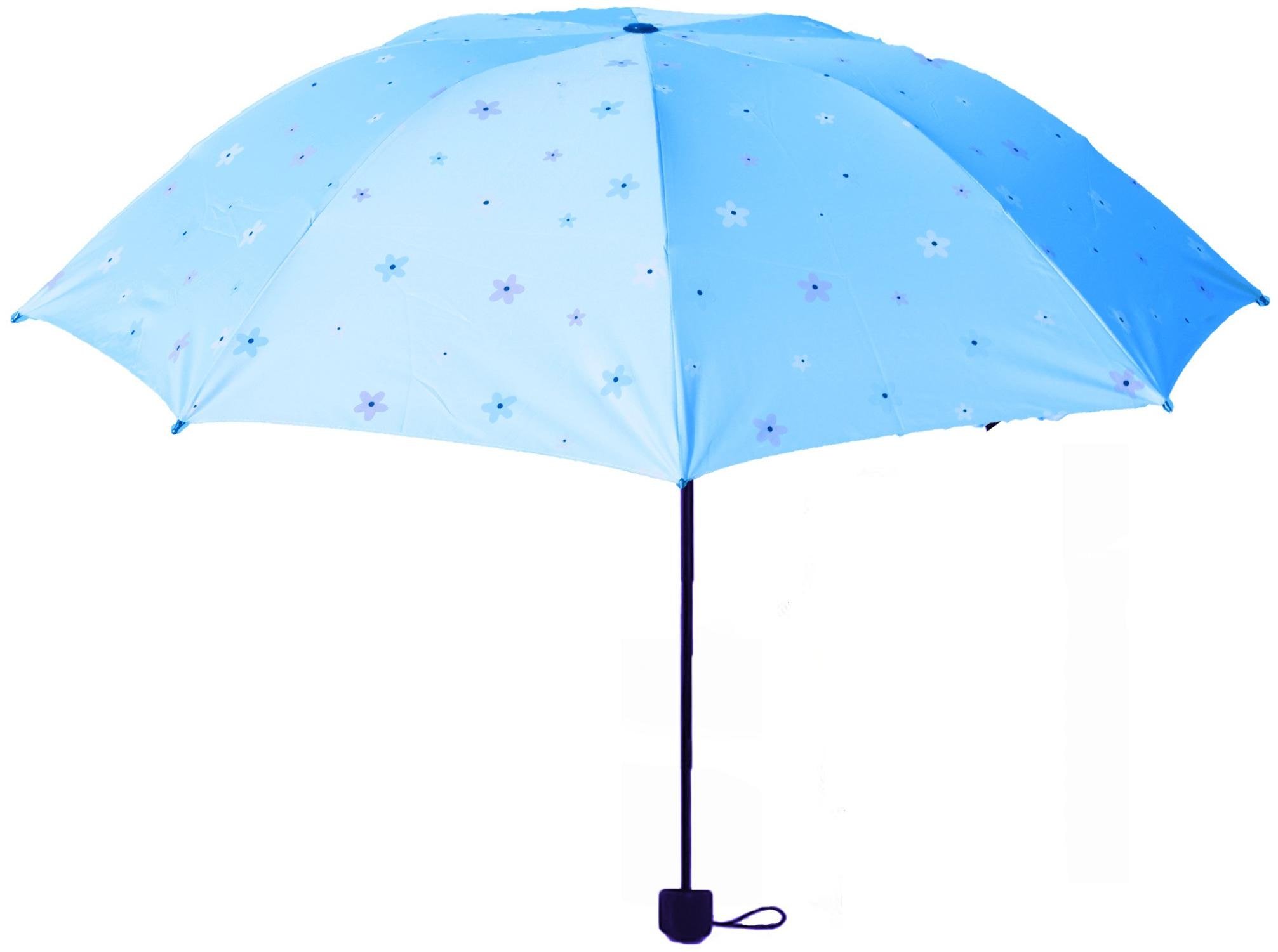 

Happy2Buy Magic Pro Sunlight Activated Flower Design 3-fold Umbrella Compact Anti-UV Sun Rain Protection Umbrella