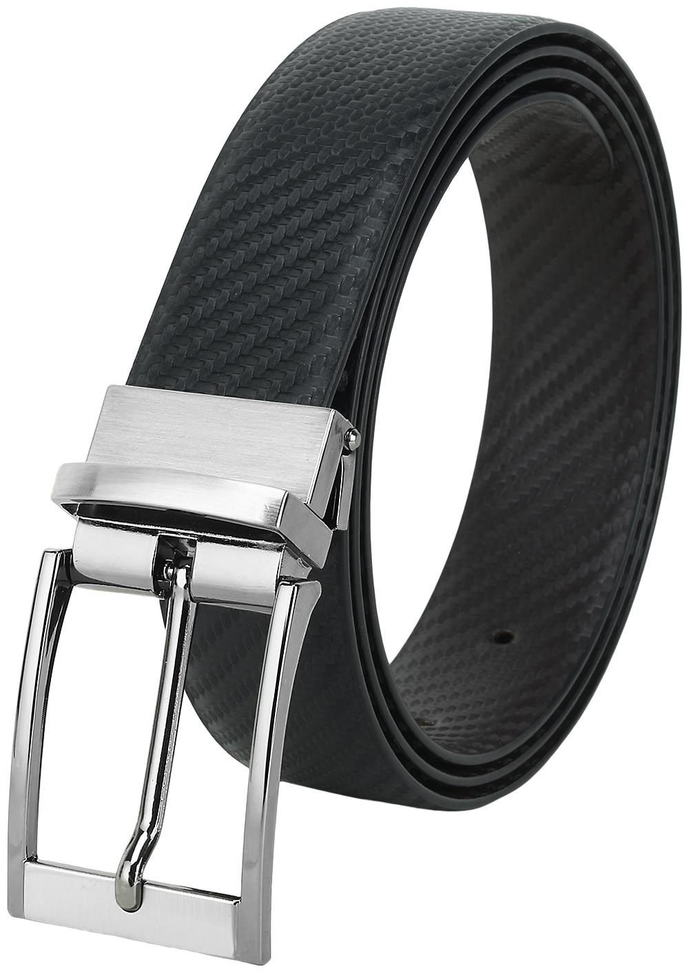

HARLIE KING Men Black Reversible Leather Belt (Size Free size Pack of 1 )