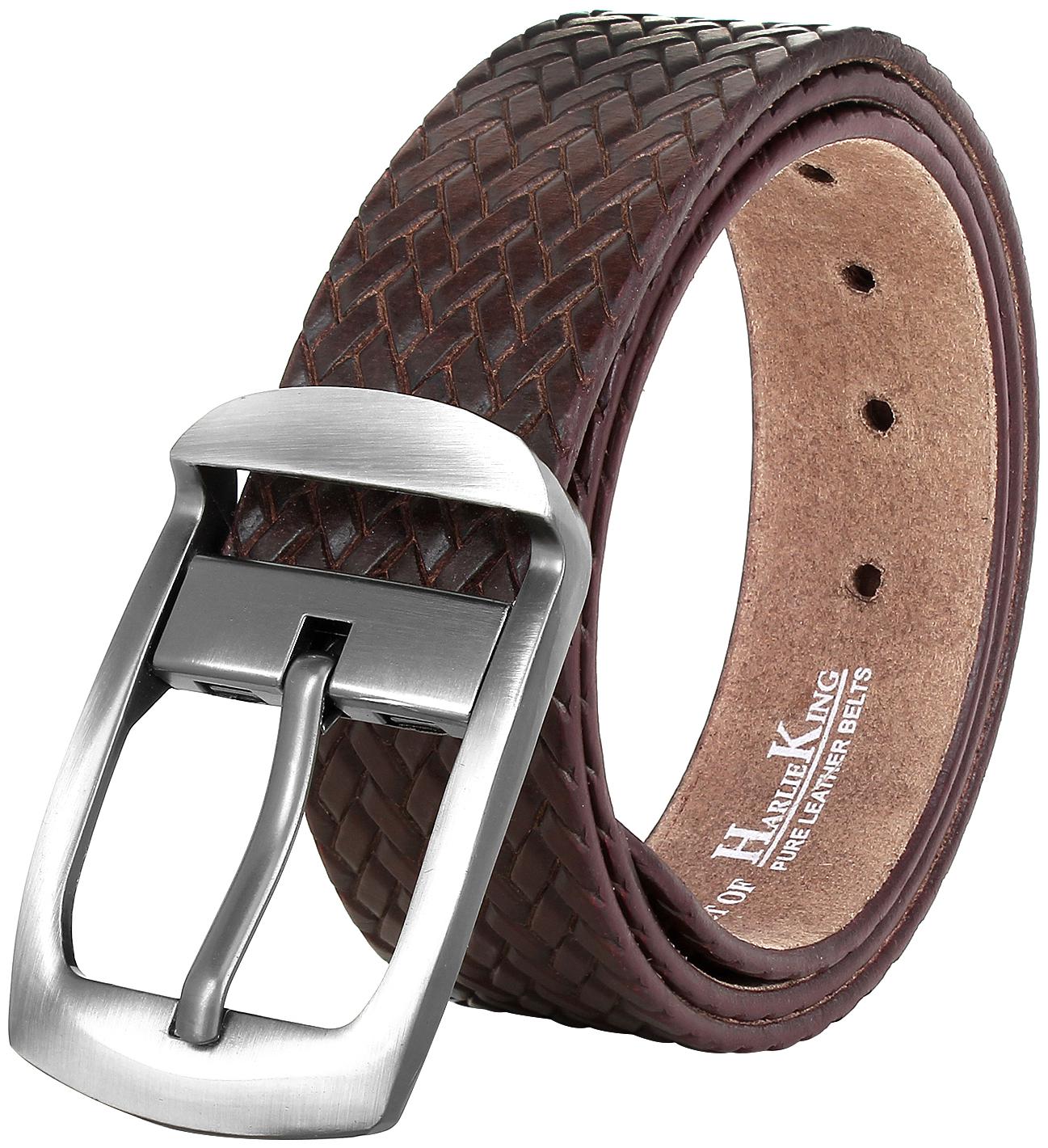 

Harlie King Men Genuine Leather Belt
