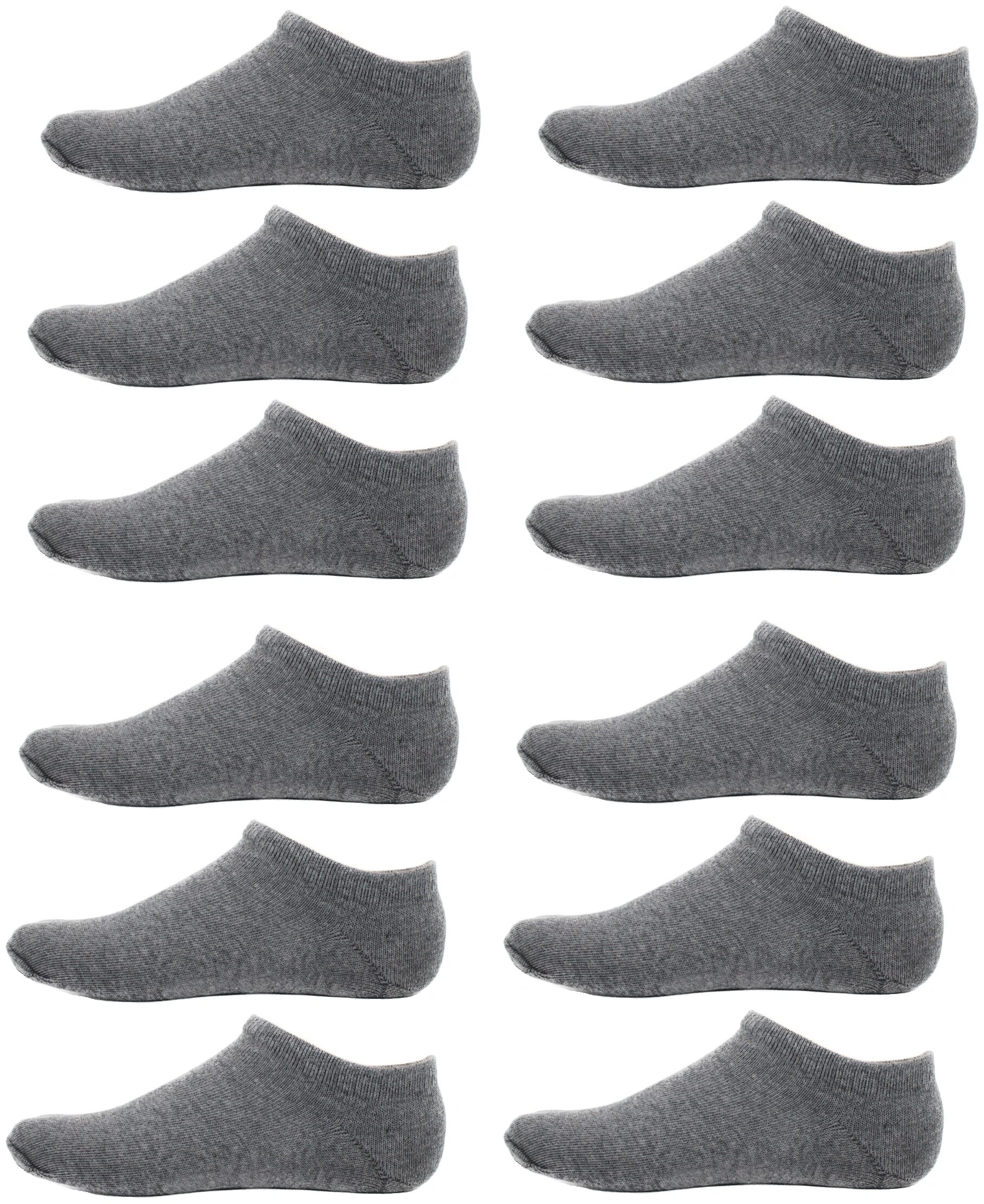 

HashBean Men No Show Low Cut Loafer socks (12 Grey)