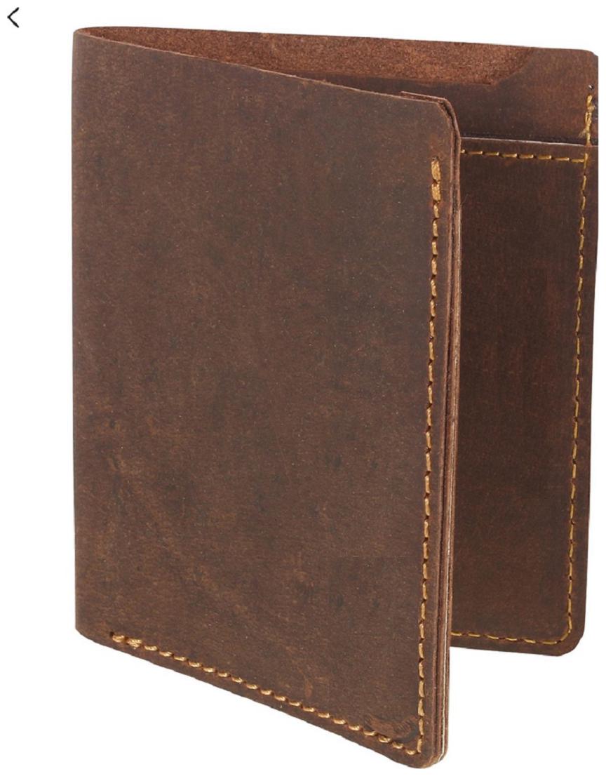

HEENA FASHION Men Brown Genuine Leather Wallet (6 Card Slots)