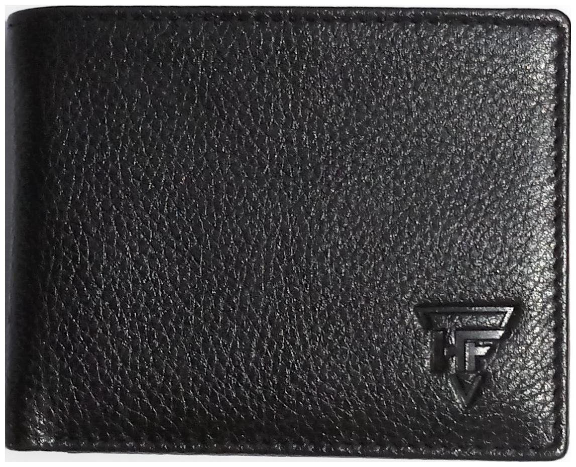 

Heena Fashion Mens Genuine Leather Wallet With 7 Card Slot 2 Hidden Pocket Black