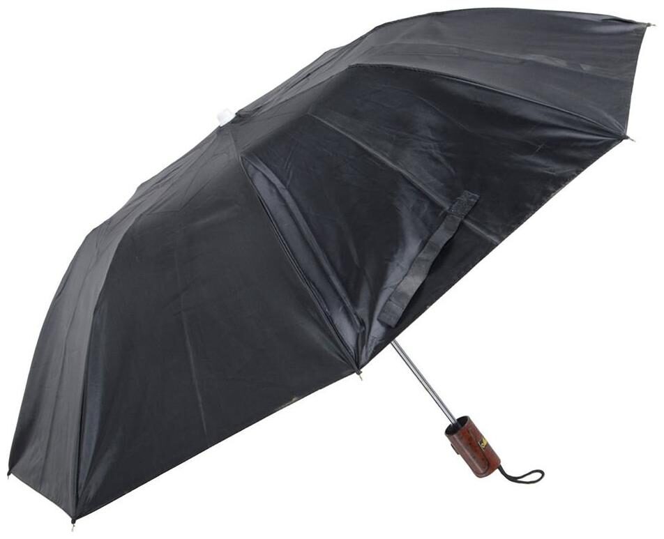 

Hello Brand 2 Fold 21x8 Black Umbrella