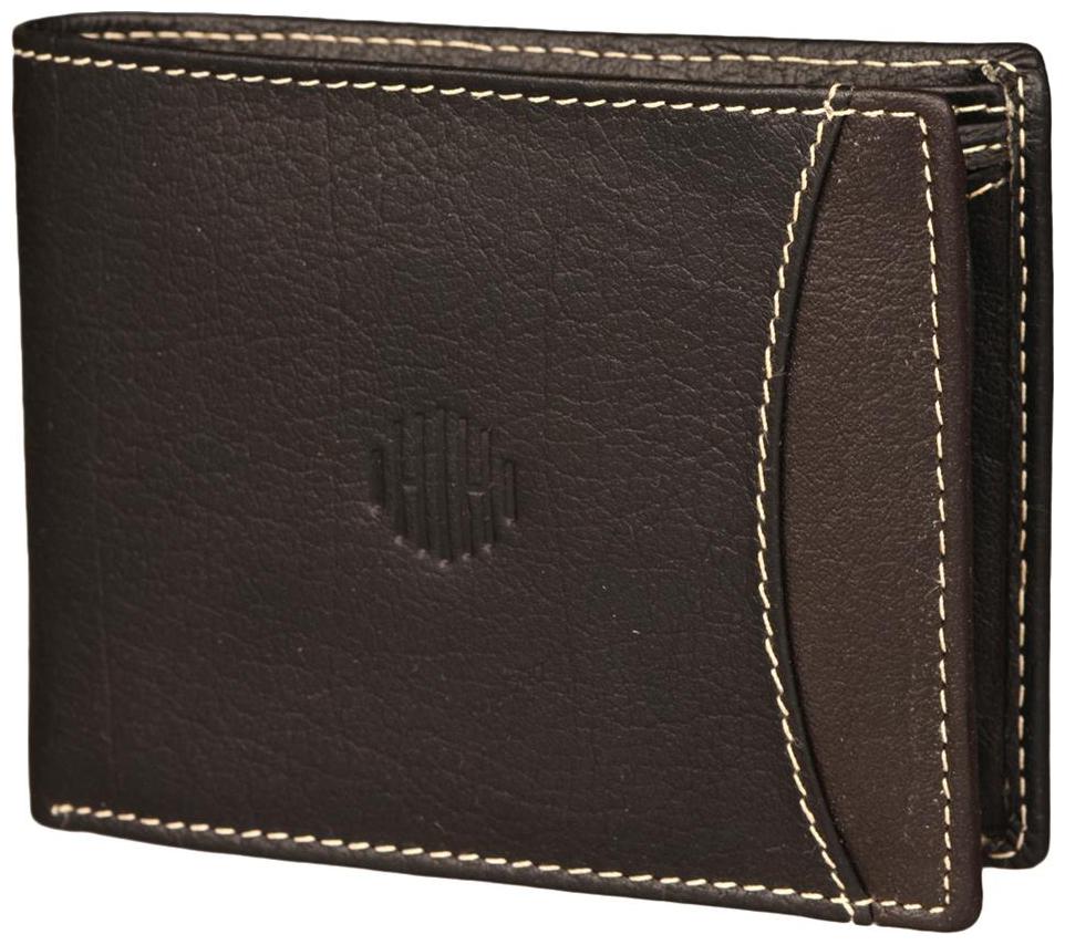 

Hide Hues Men Black Leather Bi-Fold Wallet ( Pack of 1 )