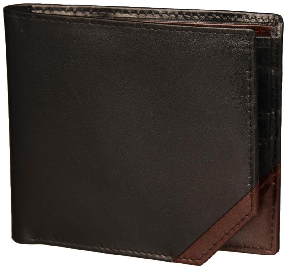 

Hide Hues Men Black Leather Bi-Fold Wallet ( Pack of 1 )