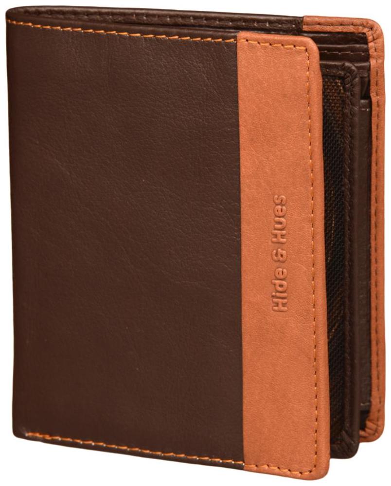

Hide Hues Men Brown Leather Bi-Fold Wallet ( Pack of 1 )