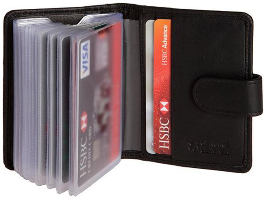 

Hide Sleek Men Leather Card holder - Blue