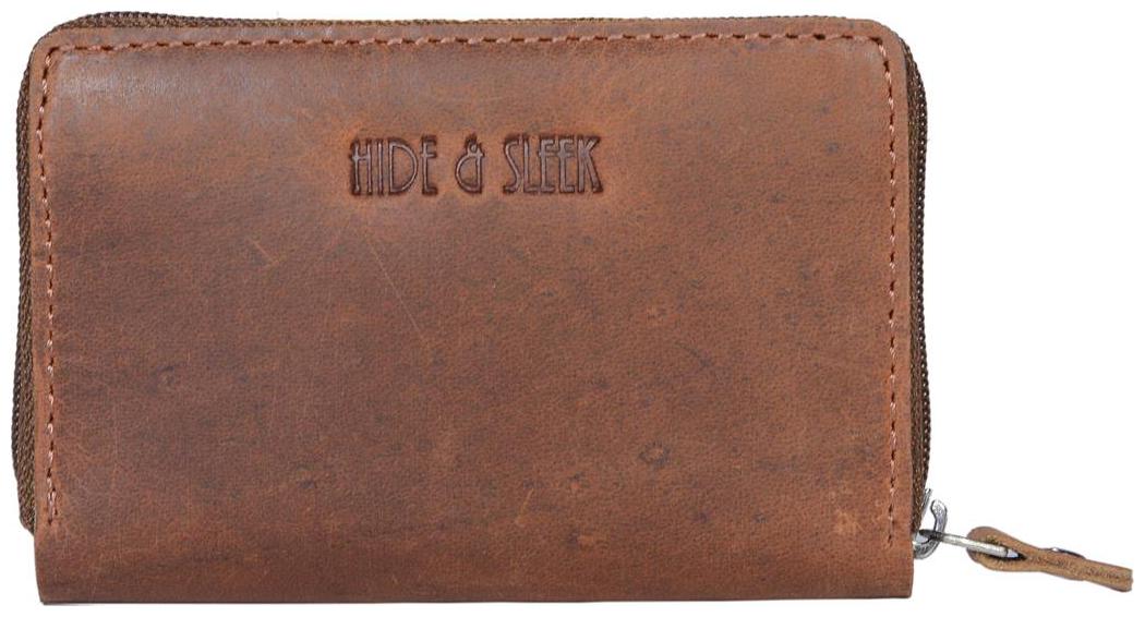 

Hide Sleek Hunter Leather Card Holder In Brown