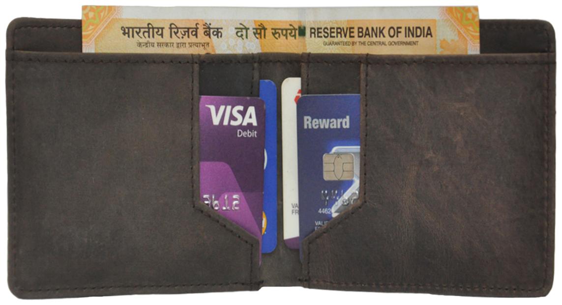 

Hide Sleek Unisex Leather Card holder - Brown Pack of 1