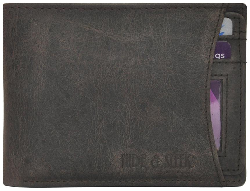 

Hide Sleek Men Brown Leather Bi-Fold Wallet ( Pack of 1 )