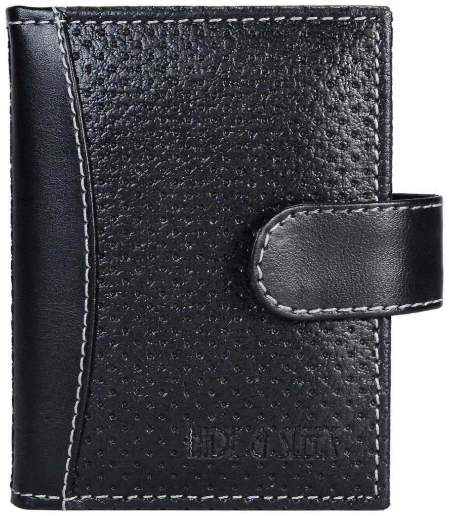 

Hide Sleek Men Leatherite Card holder - Black