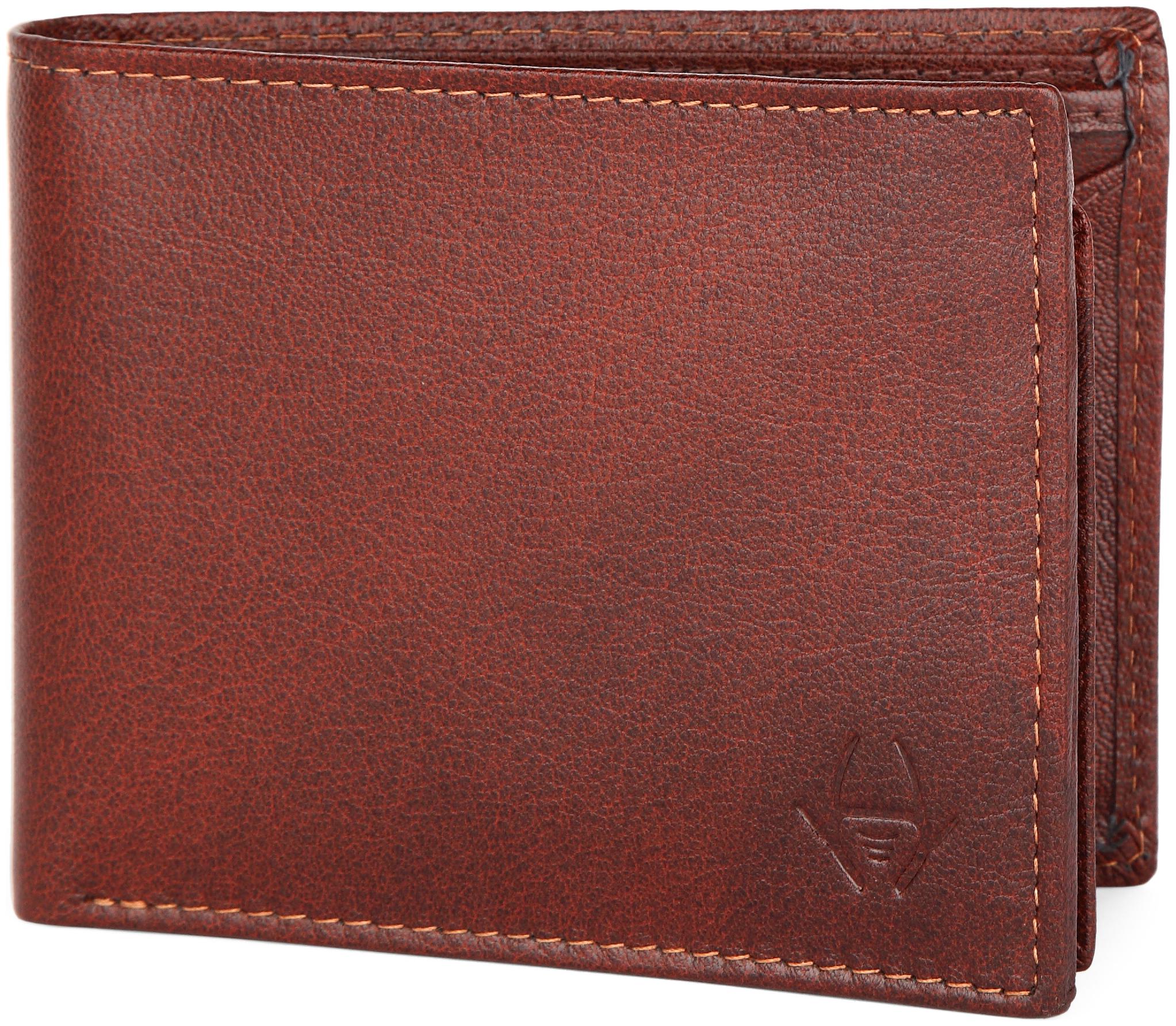 

HideChief Men Brown Leather Bi-Fold Wallet ( Pack of 1 )