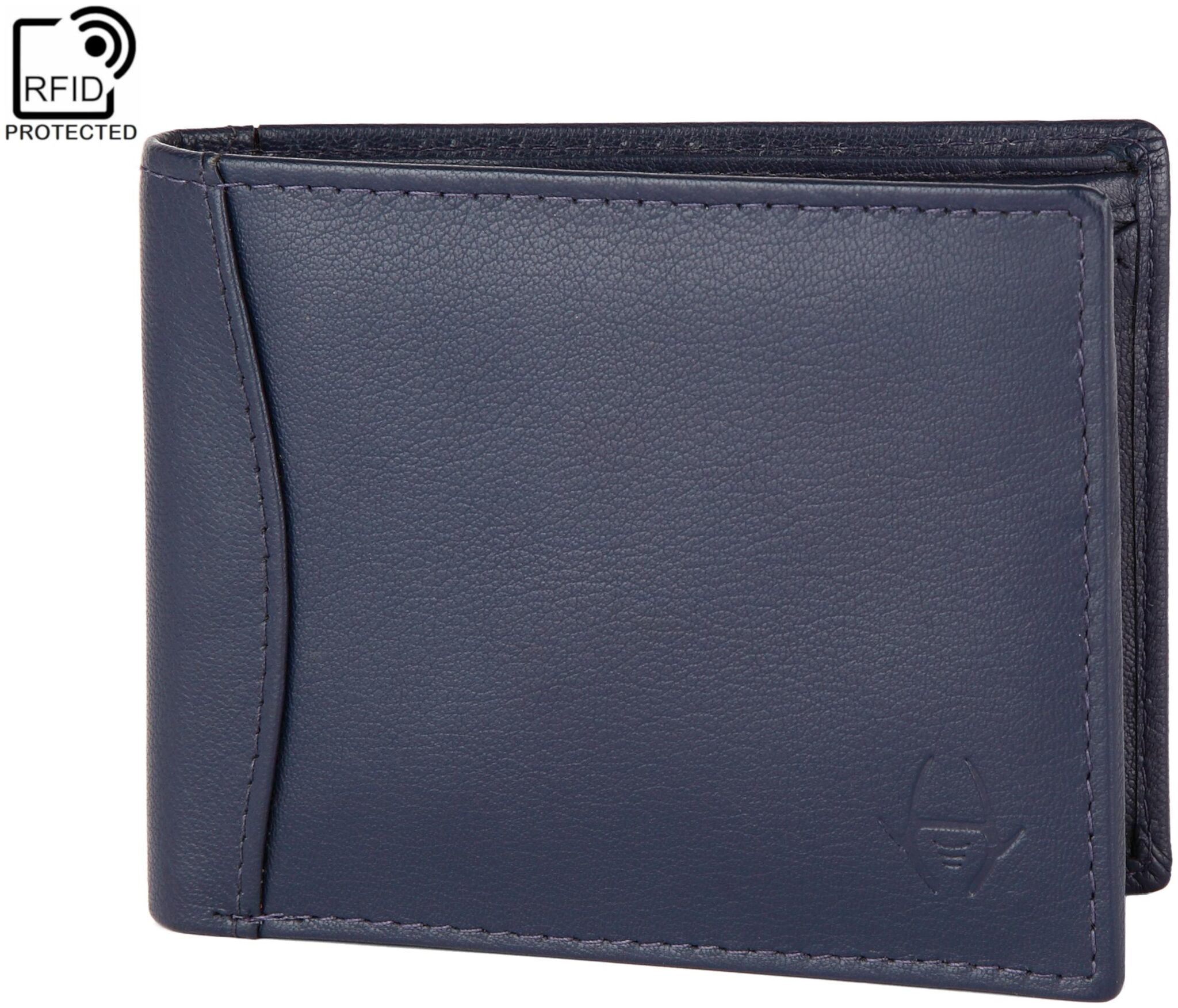 

HideChief Men Navy blue Leather Bi-Fold Wallet ( Pack of 1 )