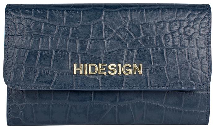 

Hidesign Women Blue Leather Wallet