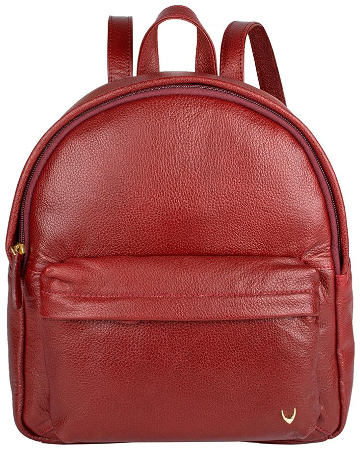 

Hidesign Red Leather Backpack