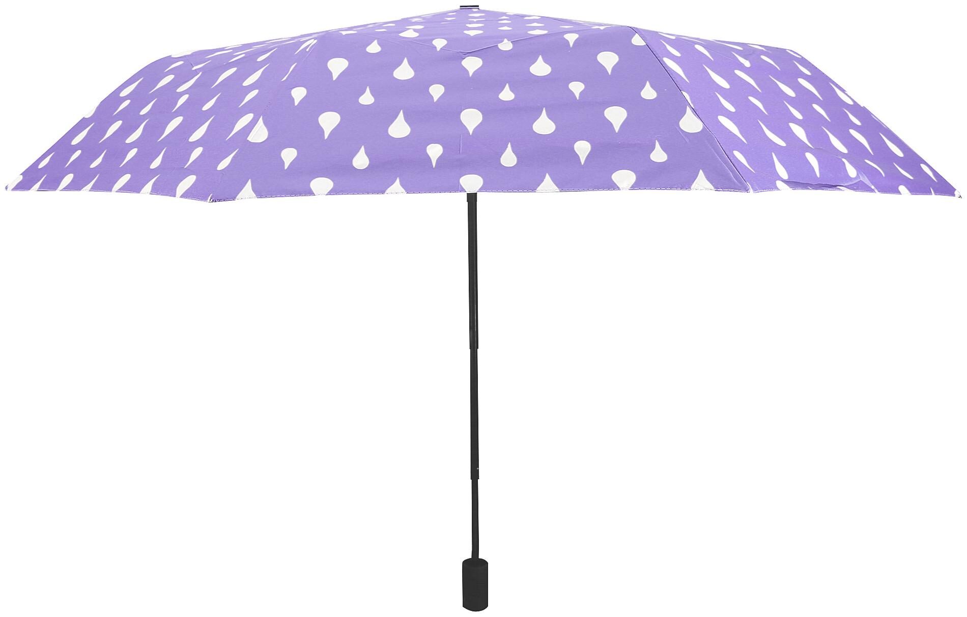 

Home Story Designer UV Coated 3-Fold Travel Color Changing Umbrella 110 cm Lilac Purple Color