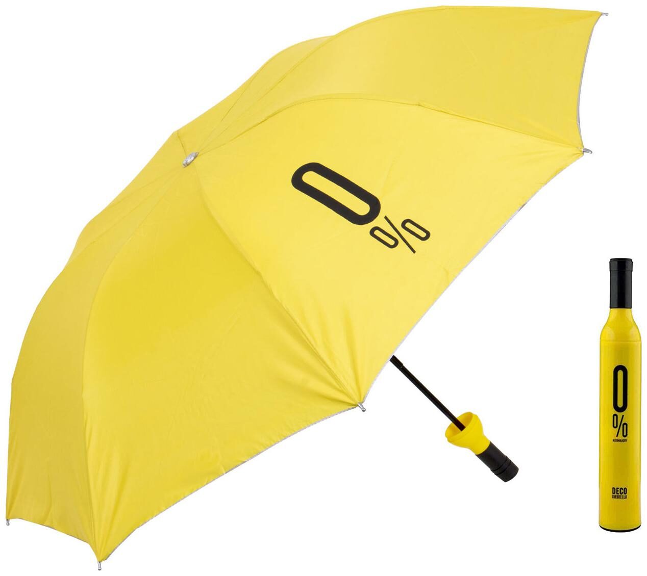 

Home Story Fashionable Wine Bottle Yellow 110 cm Travel Umbrella