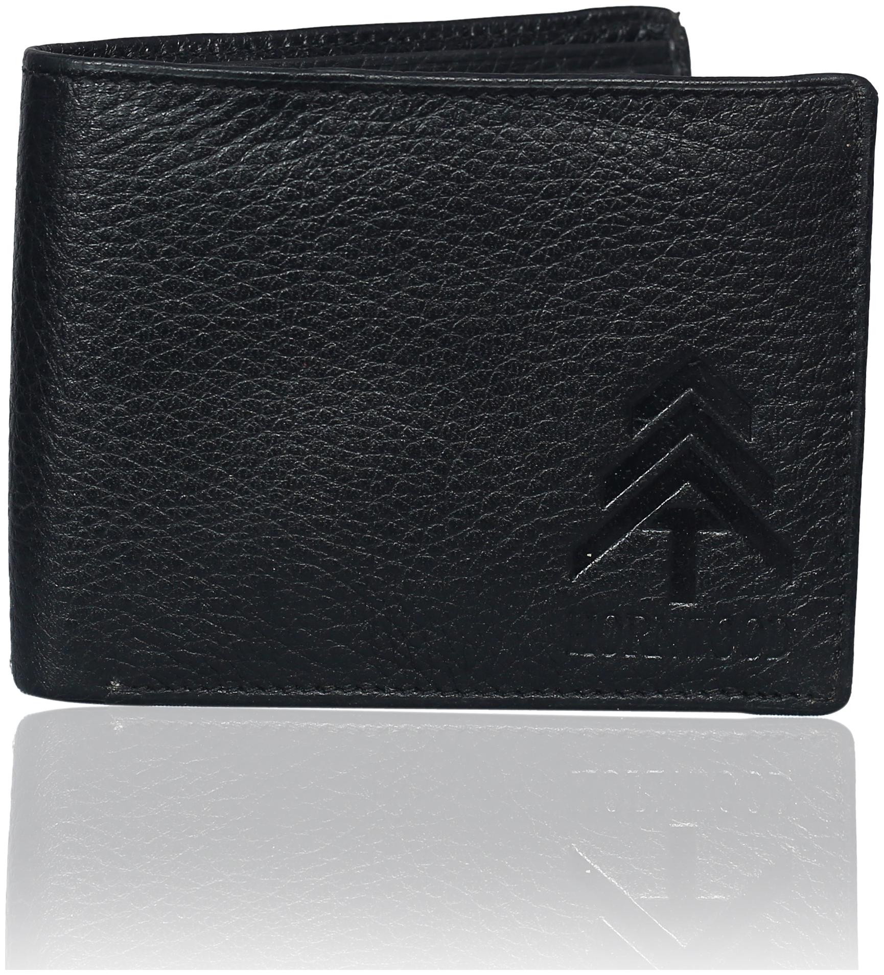 

HORNWOOD Men Black Genuine Leather Wallet