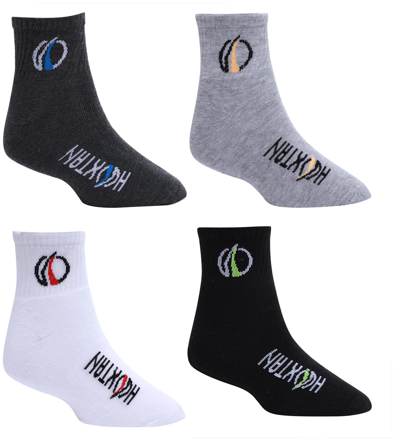 

HOXTAN Multi Cotton Ankle length socks ( Pack of 4 )