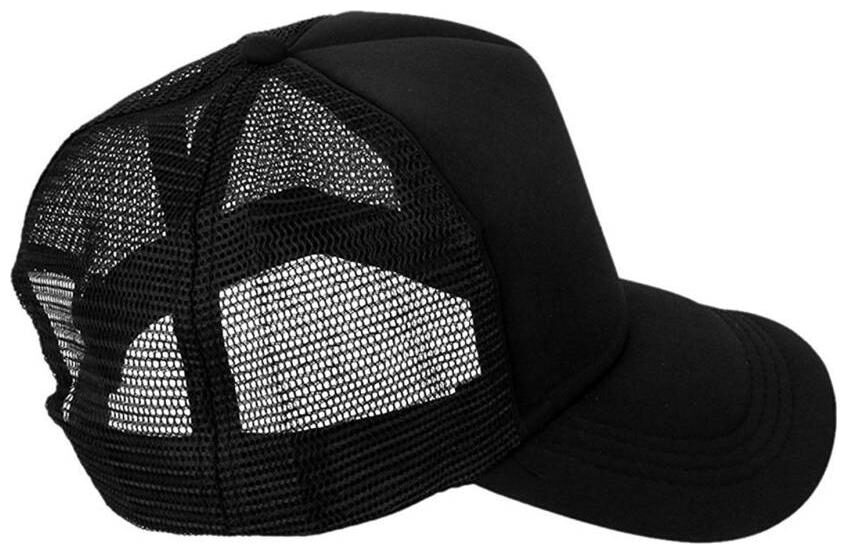 black netted cap