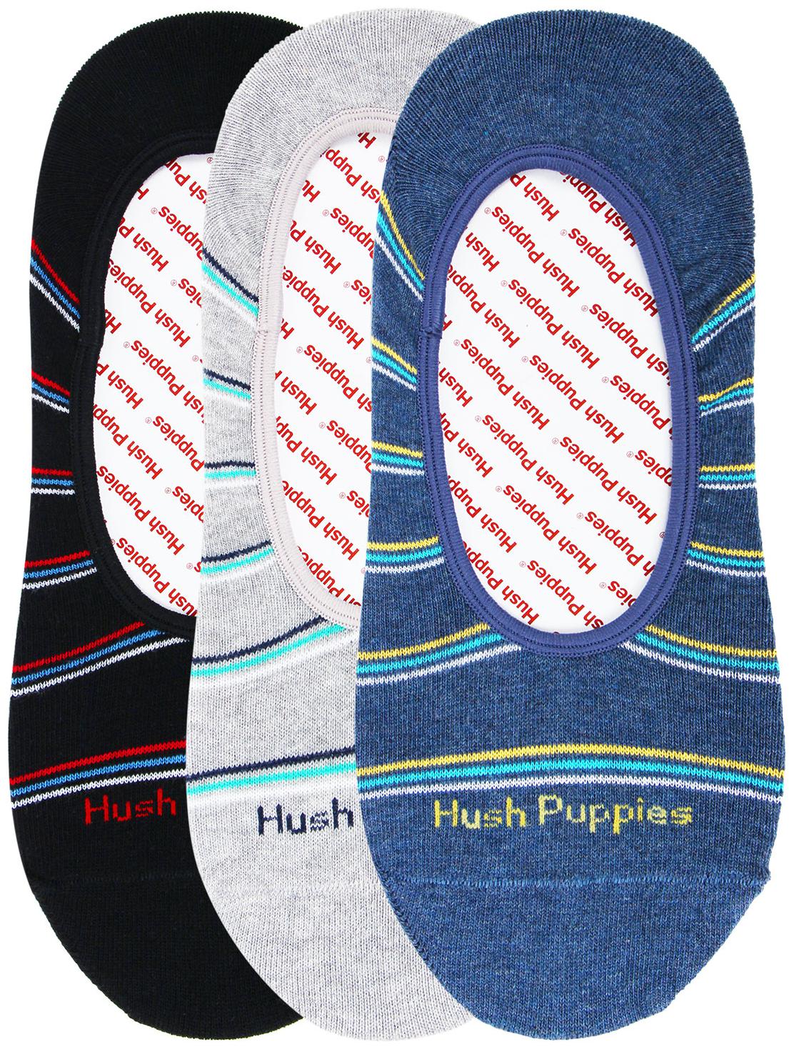 

Hush Puppies Assorted Cotton No show socks ( 3 pairs )
