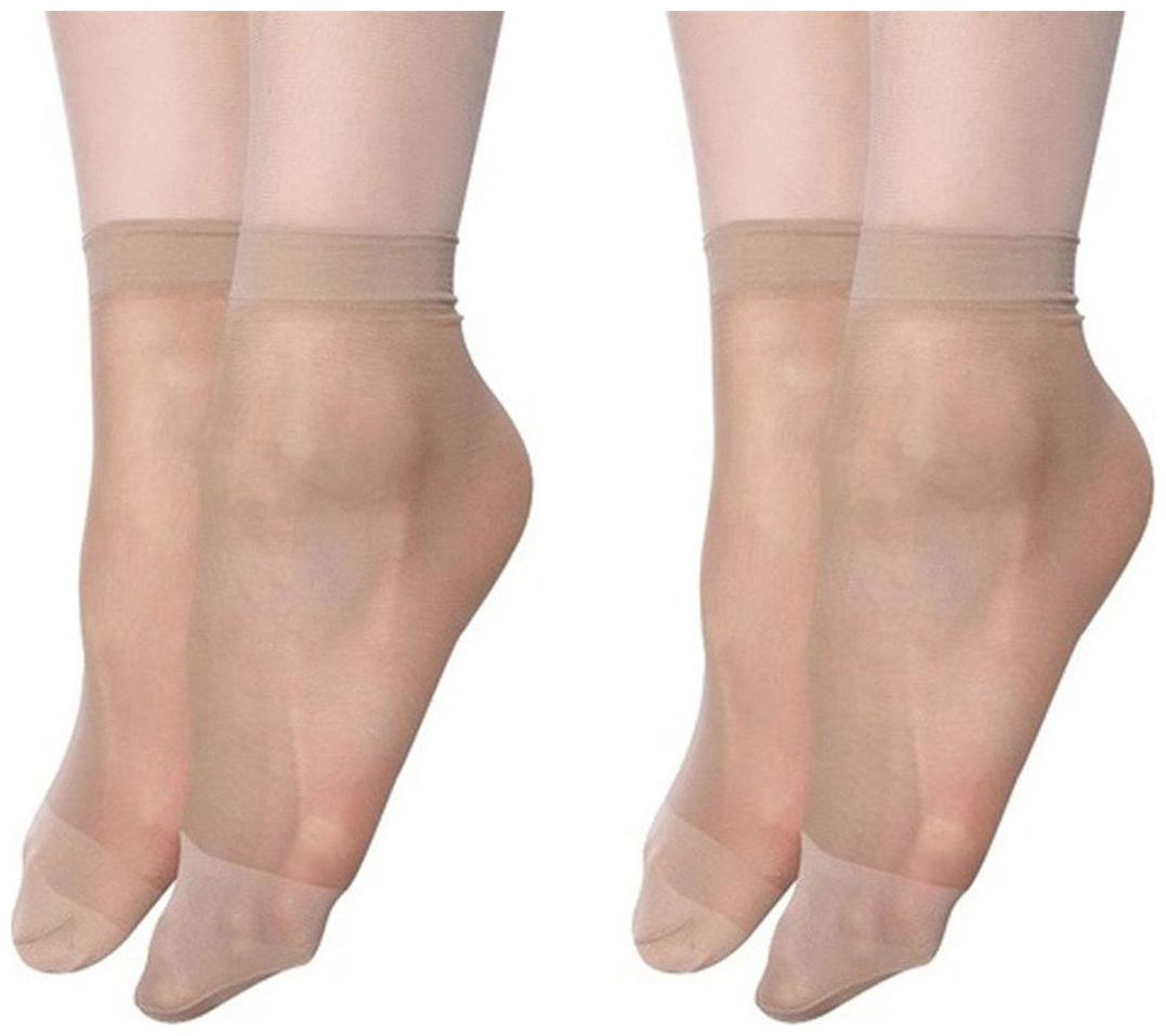 

I Shop Girls Women s Beige Color pair of Thumb Socks Pack of 2