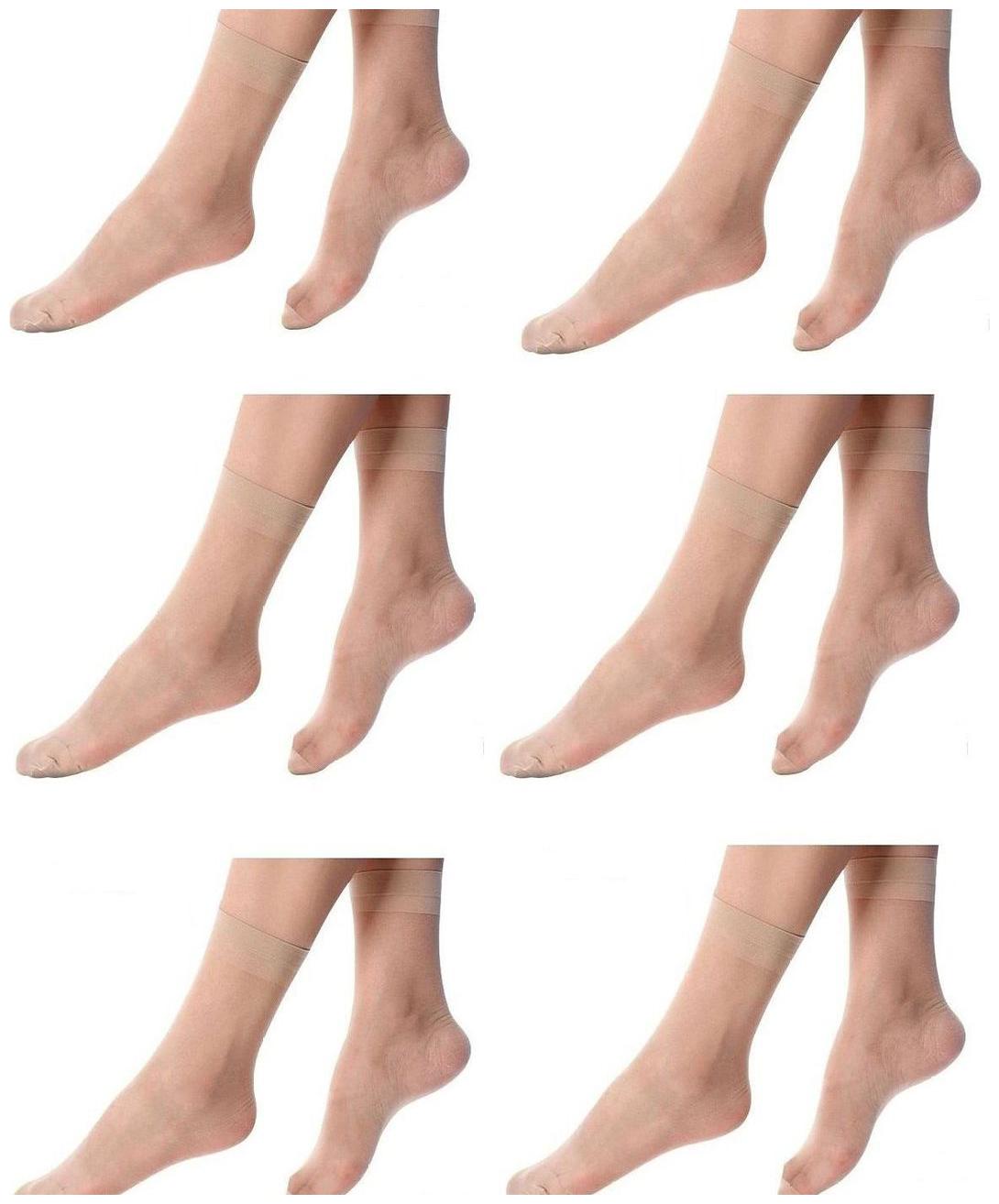 

I Shop Girls Women s Beige Color pair of Thumb Socks Pack of 6