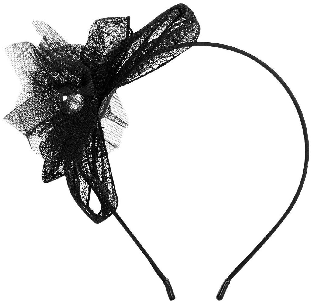 

Ilu Blue Head Band Feather Bow Knot Hair Band Fashion Wedding Party Fitness Hair Accessories Pearl Plastic Beauty Hair Accessory Women Girl Hair Clip