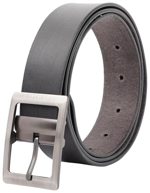 

Itsyor full Grain Genuine Leather Black formal belt for men