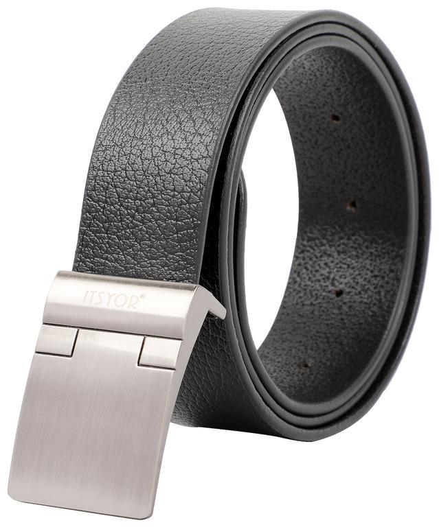 

Itsyor Genuine Leather Black formal belt for men