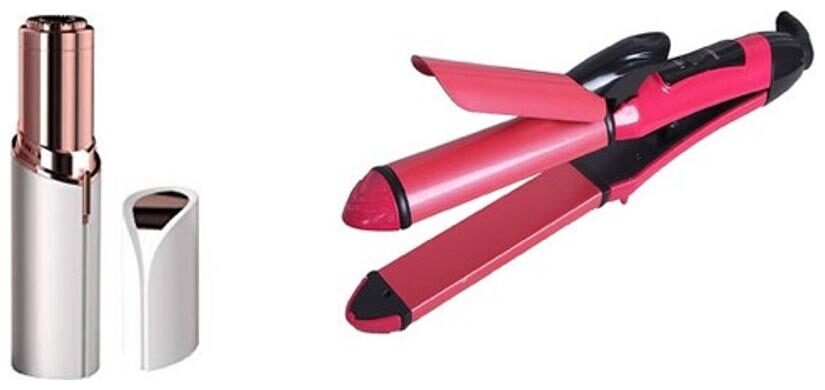

JAIN STAR COMBO OF 2(CURLER STRAIGHTNER(2IN1) FLAWLESS HAIR REMOVER)