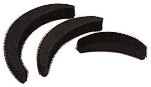 

jain star Women Hair Accessory Set - Black (pack of 3) hair puff stand bumpits( set of 3)