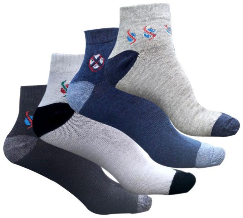 

JARS Collections Multi Cotton Ankle length socks ( Pack of 4 )