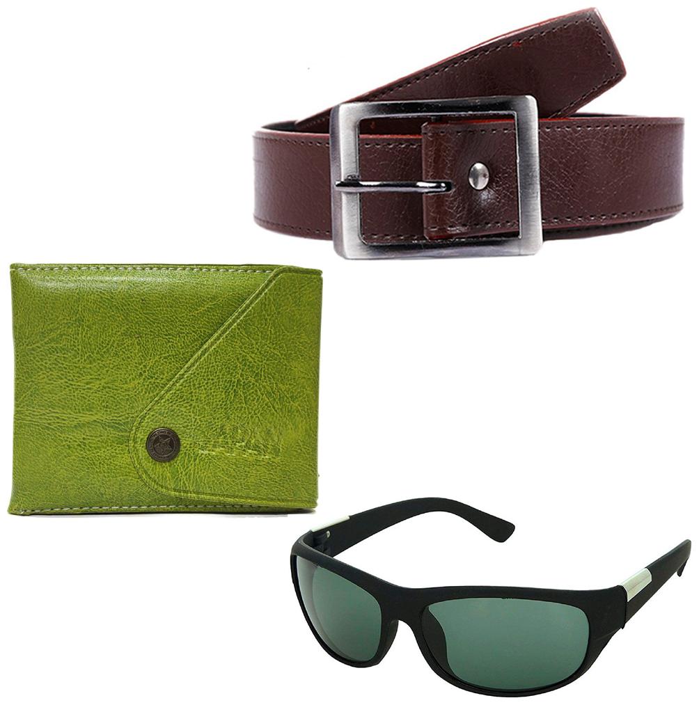 

JARS Collections Classic Belt With Sunglass and Wallet Free