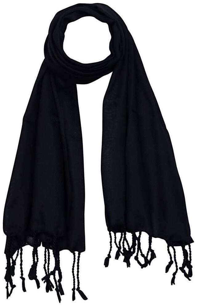 JARS Collections Women Wool Stoles - Black